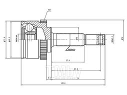 ШРУС внешний NISSAN Micra 1.0 (92>03) AYWIPARTS AW1510276A