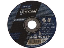 Круг отрезной 125х2.5x22.2 мм для металла Vulcan NORTON (66252925443)