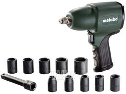 Пневматический ударный гайковерт DSSW 360 Set 1/2", 360 Nm. METABO 604118500