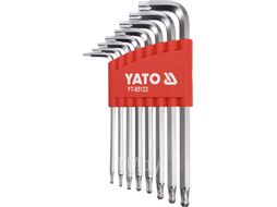 Ключи TORX с шариком T9-T40 CrV (набор 8шт.) Yato YT-05123