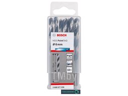 Сверло спиральное Bosch HSS PointTeQ 6,0мм DIN 338 (135 град.) по металлу (10 шт.) 2.608.577.228 BOSCH