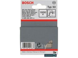 Скоба металлическая тонкая T53 11,4 0,74 4мм (1000шт) 2.609.200.291 BOSCH