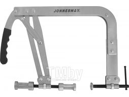 Рассухариватель клапанов С-образный с насадками диаметром 25 и 30 мм, диапазон захвата 45-145 мм, глубина скобы 250 мм Jonnesway AI020024