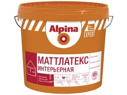 Краска для внутренних работ Alpina EXPERT Mattlatex База 1 белая, 10 л/16,2 кг