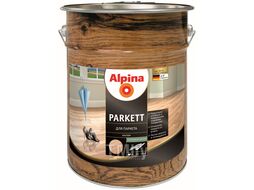 Лак алкидный для паркета Alpina Parkett шелк.-мат. (9,2 кг) 10 л