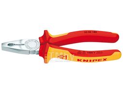 Плоскогубцы комбинированные хромированные 180мм (Knipex) 306180