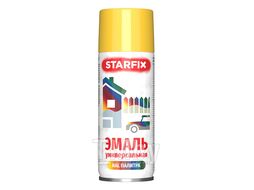 Краска-эмаль аэроз. универсальная желтый STARFIX 520мл (1018) (Цвет желтый)