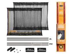 Шторки солнцезащитные раздвижные AIRLINE S (ДxВ: 70x37-42см), цвет черный ASPSS11