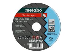 Круг отрезной 125х1,0х22,2 для нержавеющей стали, Metabo 616187000