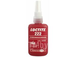 Фиксатор резьбы LOCTITE 222: фиксатор резьбы малой прочности для болтов, гайек, шпилек, предотвращает их ослабление из-за вибрации, герметизирует резьбы, 10 мл 267358