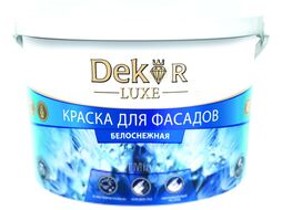 Краска Dekor ВД-АК 111 для фасада (1.1кг, белоснежный)