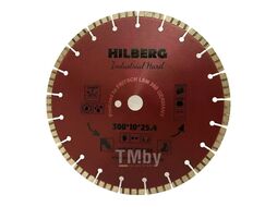 Диск алмазный Hilberg серия Industrial Hard 300x10x25.4/12 mm HI807