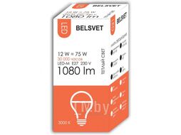 Светодиодная лампа Belsvet LED-M A60 12 W 3000 K E27