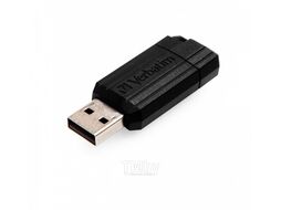 Флэш-накопитель Verbatim 64Gb USB 2.0 Drive Pinstripe черный 49065