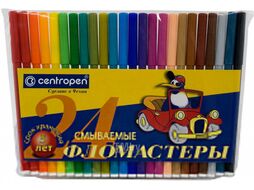 Фломастеры Centropen Пингвины / 7790 2486 (24шт)