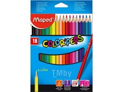 Набор цветных карандашей Maped Color Peps / 023472 (18шт)