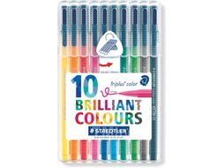 Фломастеры Staedtler Триплюс 323 SB10 (10шт)