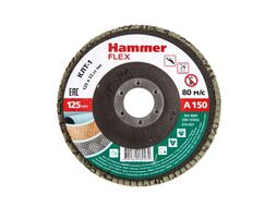 Круг лепестковый торцевой 125 Х 22 Р150 тип 1 КЛТ P150 Hammer Flex SE 213-023