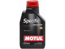 Моторное масло Motul 0W30 (1L) SPECIFIC 2312 (ACEA C2 PSA B71 2312 замена 105752) 106413