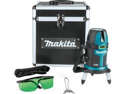 Нивелир лазерный линейный MAKITA SK 209 GDZ с держателем в мет. кейсе (проекция: 3 плоскости 110,130, до 20 м, +/- 0.10 мм/м, резьба 1/4")