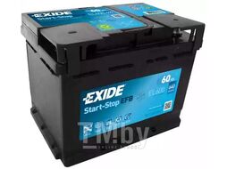 Аккумулятор Start-Stop EFB 60Ah 640A (R+) 242x175x190 mm EXIDE EL600