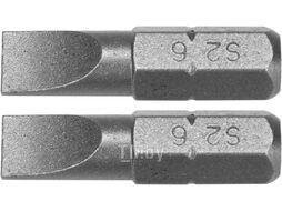 Бита 6х25мм 1/4" (2шт) AlSl S2 Yato YT-77893