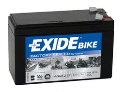 Аккумуляторная батарея EXIDE AGM12-7F евро 7Ah 85A 150/65/100 moto AGM127F