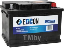 Аккумуляторная батарея EDCON DC68550R 68Ah 550A + справа 260х175х220 B01 DC68550R