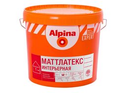 Краска для внутренних работ Alpina EXPERT Mattlatex База 1 белая, 2,5л/4,05кг