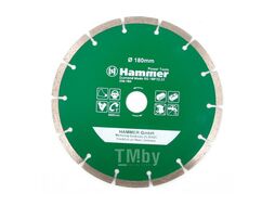 Диск алмазный Hammer Flex 206-104 DB SG Ф180х2х22мм сегментный универсальный 30688