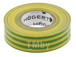 Изоляционная лента желто-зеленая PVC HOEGERT HT1P286