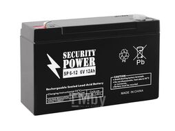 Аккумуляторная батарея Security Power SP 6-12 6V/12Ah