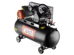 Компрессор WESTER WBK2200/100PRO ременной привод, поршневой масляный, 2200 Вт, 340л/мин, 8бар 631639