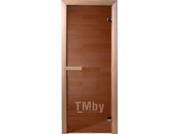 Стеклянная дверь для бани/сауны Doorwood Бронза 190x70.6 (коробка хвоя)