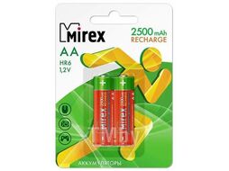 Аккумулятор Ni-MH Mirex HR6 / AA 2500mAh 1,2V по 2шт. в блистере (23702-HR6-25-E2)