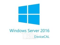 Экземпляр ПО на диске Microsoft Windows Server CAL 2016 Russian 1pk DSP OEI 5 Clt Device CAL R18-05215