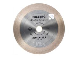 Диск алмазный Hilberg Master Ceramic 200x25x25,4 Толщина реж. кромки 1.4 mm HM505