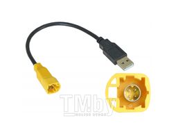 USB-переходник Incar VW, Skoda (тип2) для подключения магнитолы к штатному разъему USB VW-FC107