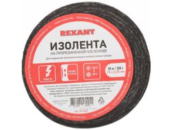 Изолента ХБ REXANT 15 х 0,35 мм, (ролик 30 м/300 г) (1-ПОЛ)