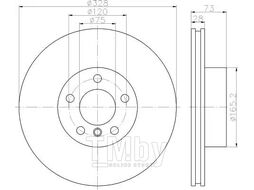 Тормозной диск BMW X3 F25 2011- TEXTAR 92257105