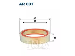 Фильтр воздушный Mercedes 260E, 300 (W124) FILTRON AR037