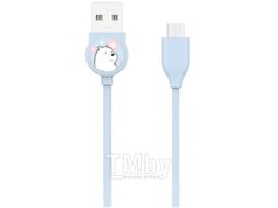 Кабель Miniso We Bare Bears MicroUSB / 7774 (белый медведь)