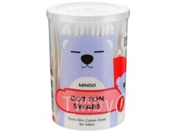 Ватные палочки Miniso 7510 сверхтонкие (200шт)