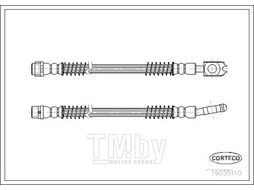 Шланг тормозной VW TOUAREG 2002- CORTECO 19035110