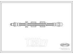 Шланг тормозной BMW 5 E34 1988-95 CORTECO 19020479