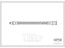 Шланг тормозной Iveco Daily I 01-06 CORTECO 19026431