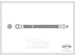 Шланг тормозной задн. Mercedes CLS 04-10, E-Class 02-09, S-Class 03-05 CORTECO 19030148