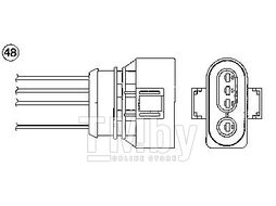 Лямбда-зонд OZA457-EE15 Заменён на 95334 VW Golf 1.4-1.6 91-, Polo, Vento, Caddy, Audi A6 1.8 96-, Seat NGK 96117