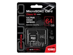 Карта памяти QUMO microSDXC QM64GMICSDXC10U1 64GB