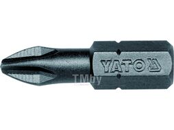 Бита PH2х25мм 1/4" (50шт) S2 HRC58-62 Yato YT-7808